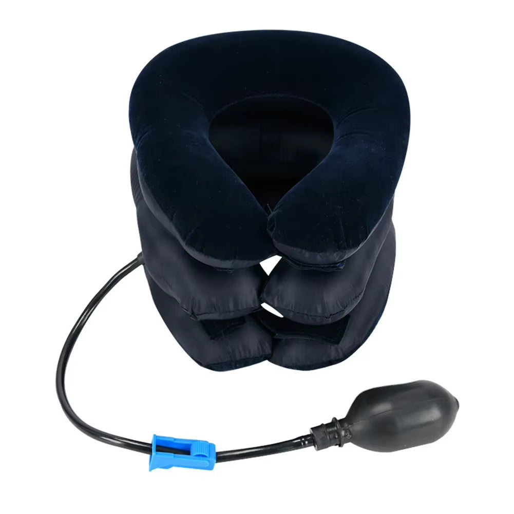 Inflatable Neck Stretcher Cervical Traction Device – Neck Brace Support for Home & Office Use